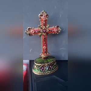 Fitz and Floyd Cross Trinket Box